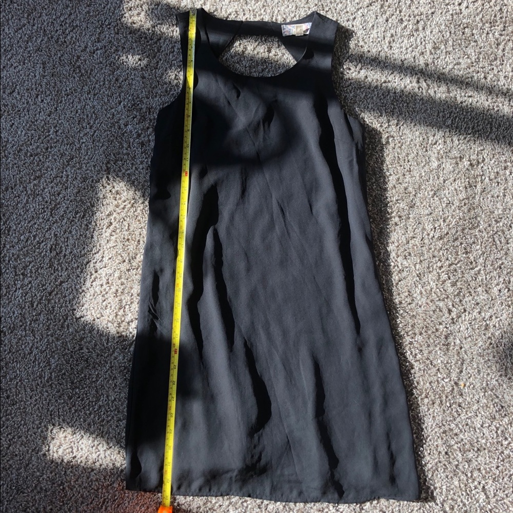 Black, Straight Open-Back Dress - Sz. S
